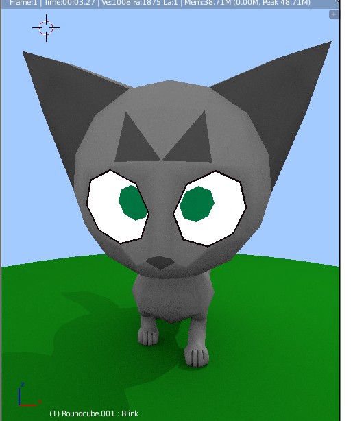 Stripe the Cat Rigged preview image 1